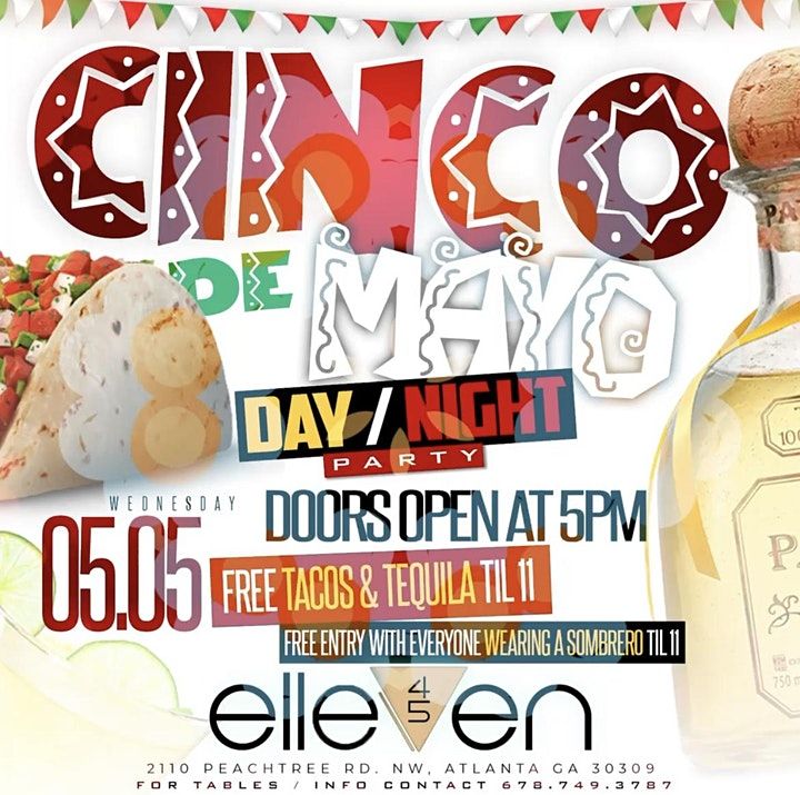 BIGGEST CINCO DE MAYO EVENT IN ATLANTA Elleven45 Lounge, Atlanta, GA