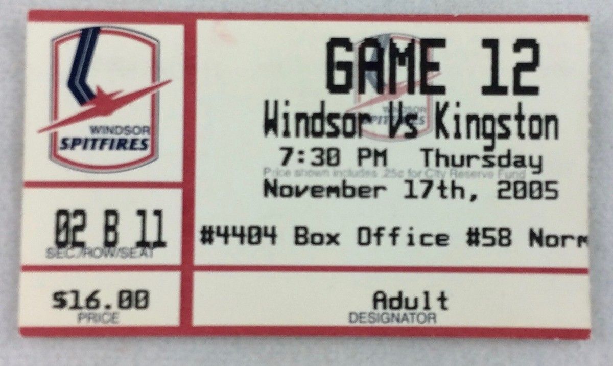 Kingston Frontenacs at Windsor Spitfires