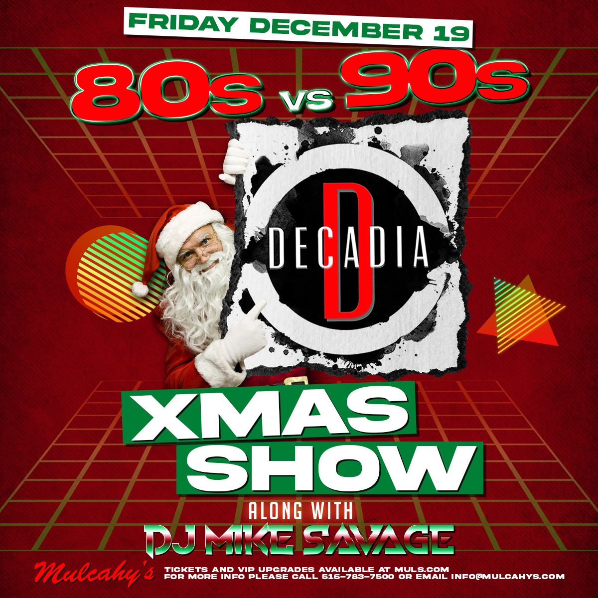 80s vs. 90s Christmas Party: Decadia