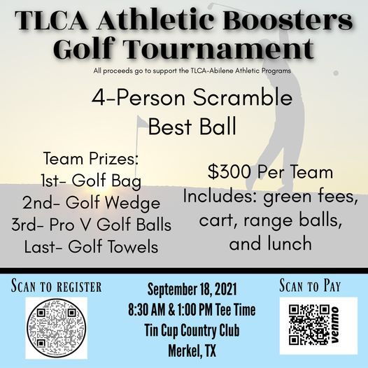 TLCA Athletic Booster Club Golf Tournament