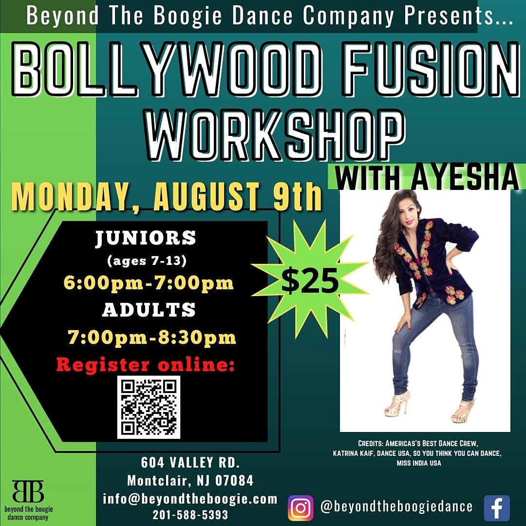 Bollywood Fusion Workshop | 604 Valley Rd, Montclair, NJ ...