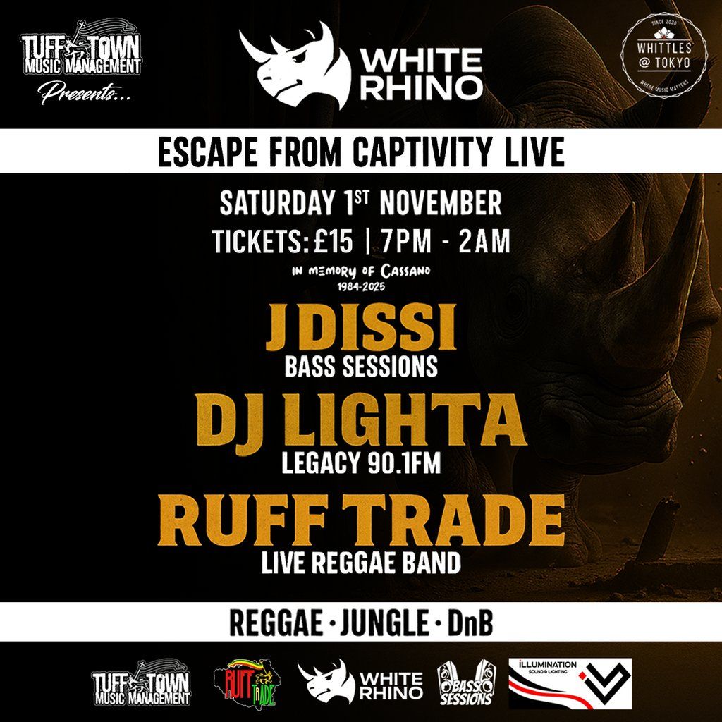 White Rhino - Escape From Captivity LIVE 2025