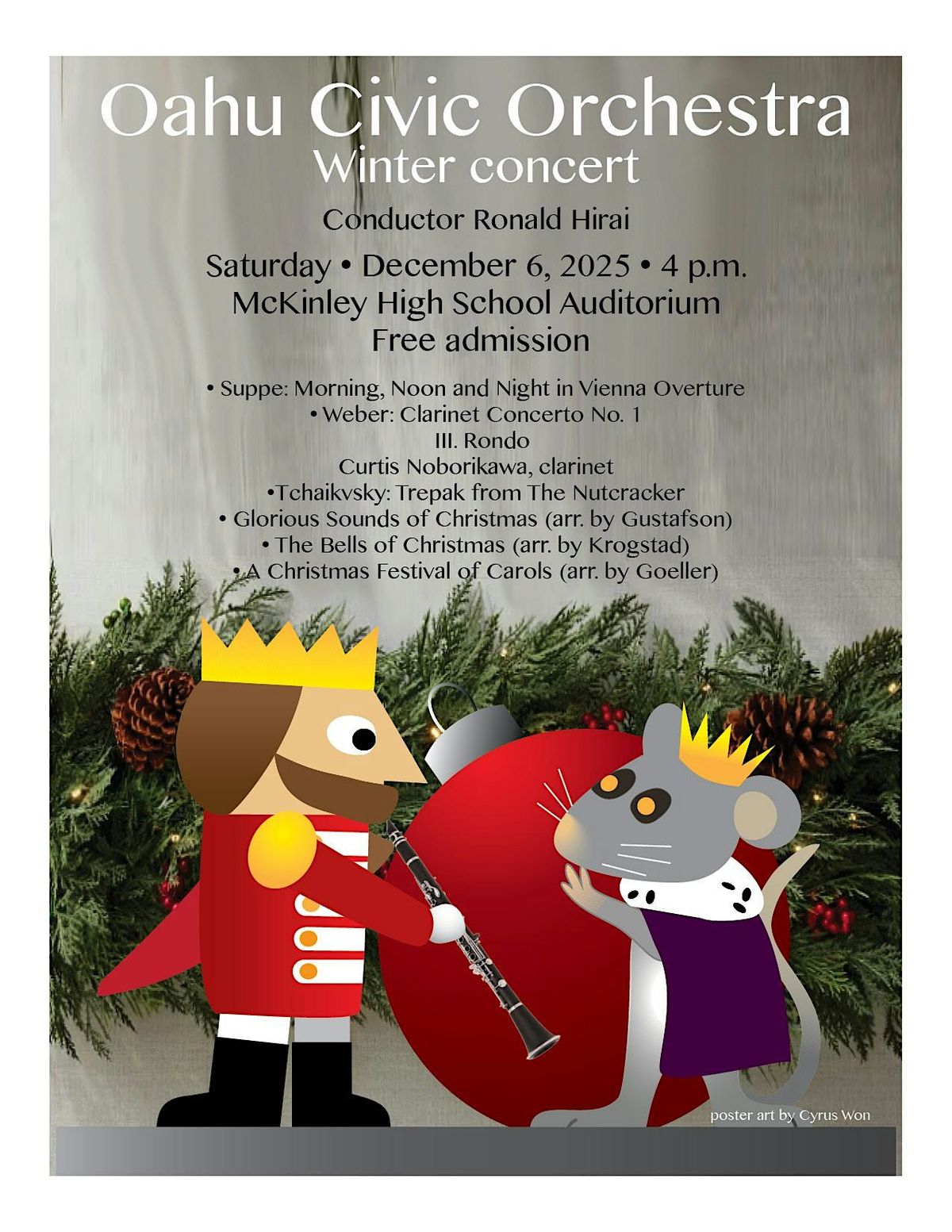 Oahu Civic Orchestra's FREE Winter Concert!