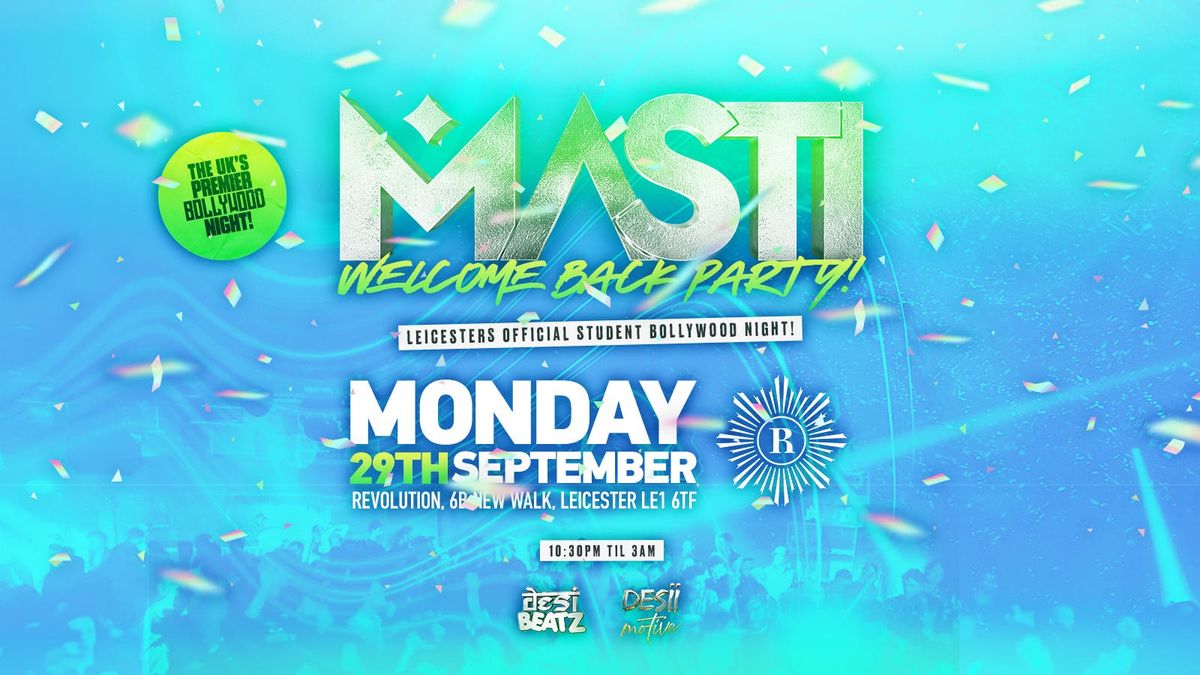 Masti Leicester : WELCOME BACK PARTY! | 29.09.2025