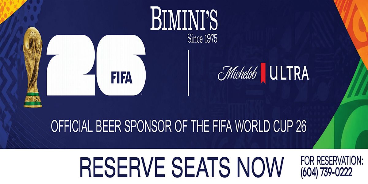 International soccer match watch parties at Biminis