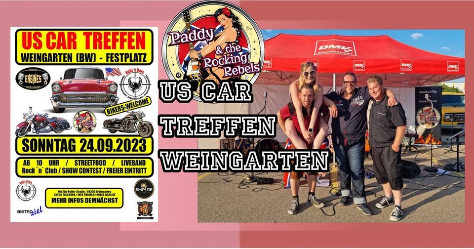 US Car Treffen Weingarten mit Paddy & The Rocking Rebels