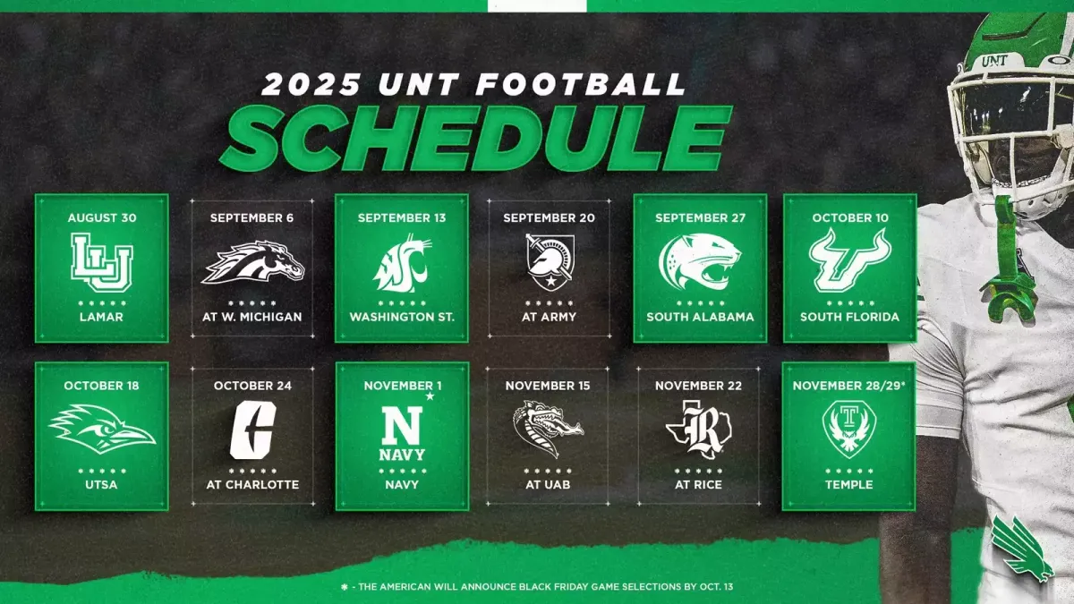 Lamar Cardinals at North Texas Mean Green Football