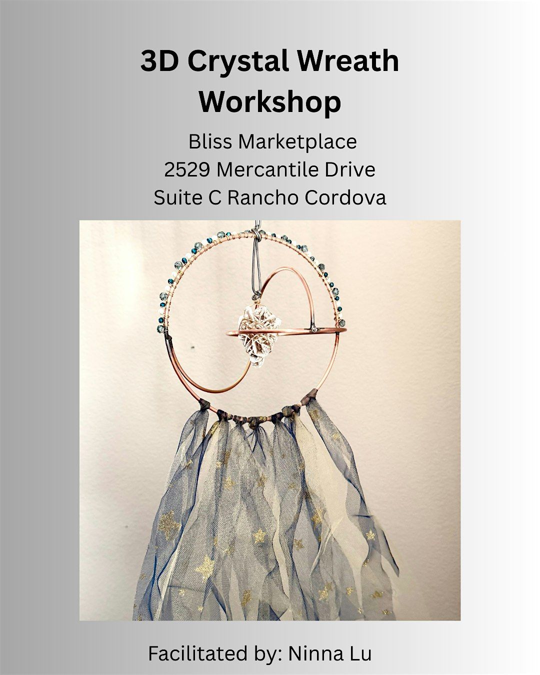A Three Dimensional Crystal Wreath ~ Make & Take Workshop