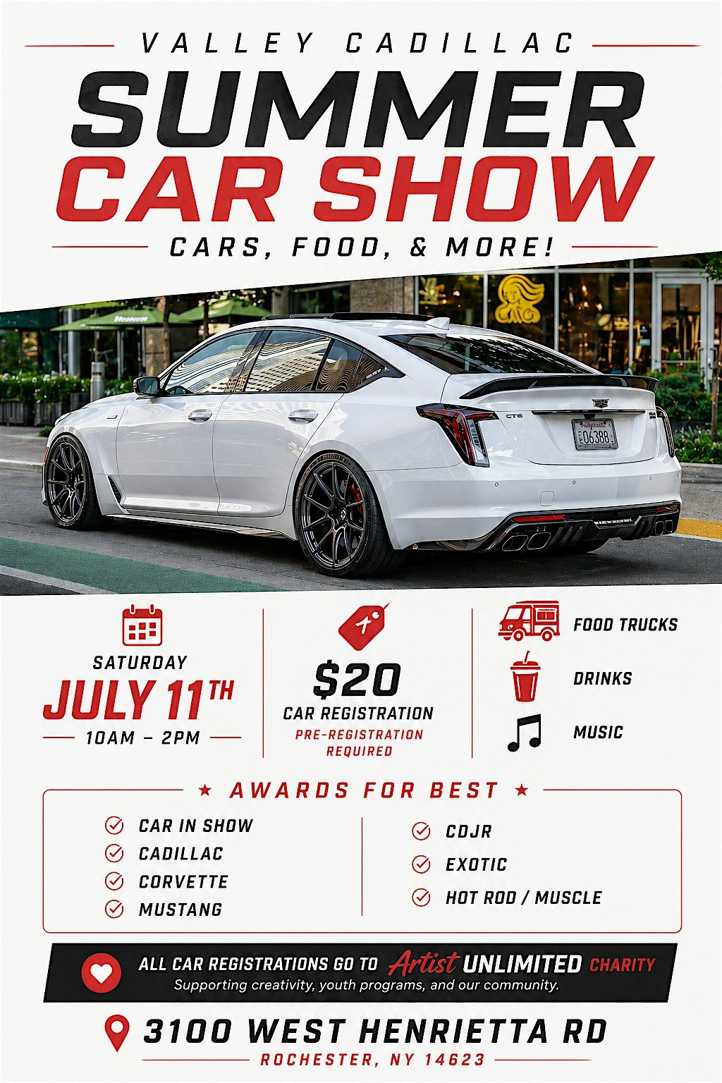 Artists Unlimited Car Show @ Valley Cadillac
