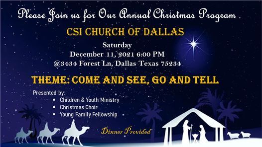 Church Christmas Programs Dallas Tx 2022 Christmas Program 2021 | 3434 Forest Ln, Dallas, Tx 75234-7767, United  States, Irving, Tx | December 11, 2021