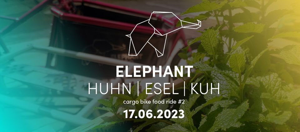 ELEPHANT // HUHN | ESEL | KUH - cargo bike food ride #2 | Elephant ...
