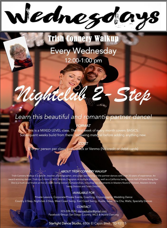 Two Step Return Nightclub 2-Step at Starlight Dance Studio, El Cajon on 1st March, 2023