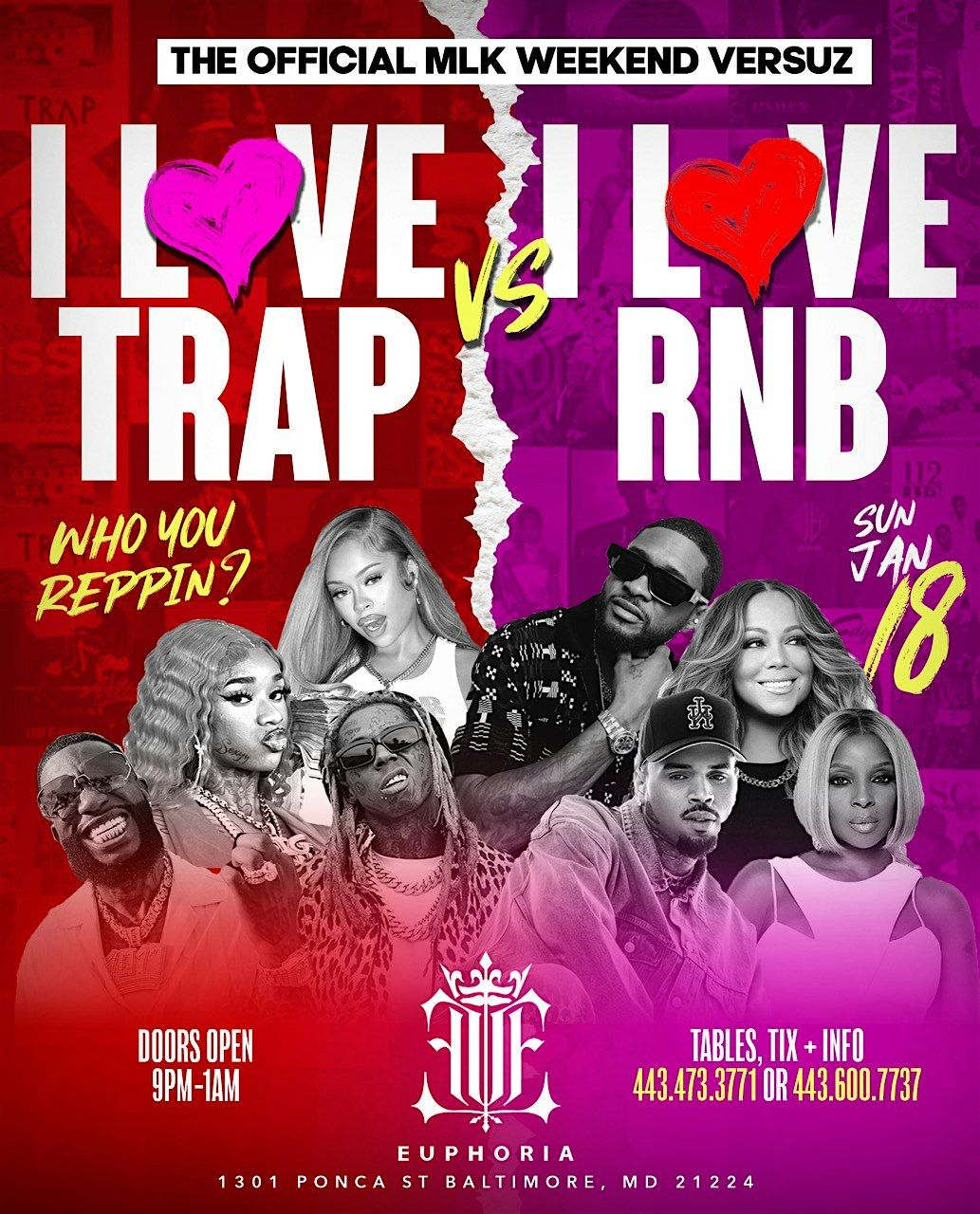 MLK WEEKEND I LOVE TRAP VS I LOVE R&B