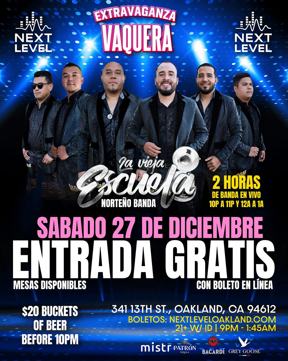 Extravaganza Vaquera Pre-NYE Fiesta con La Vieja Escuela Norte\u00f1o Banda