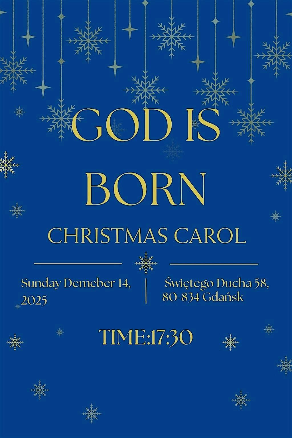 GOD IS BORN
