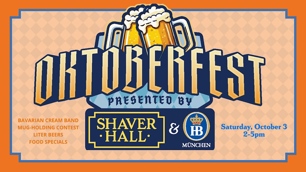 Oktoberfest at Shaver Hall at Shaver Hall, New York on 3rd October, 2026