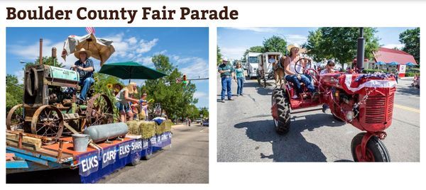 Boulder County Fair Parade Roosevelt Park Longmont Colorado August 7 2021 Boulder County Fair Parade Route 2022