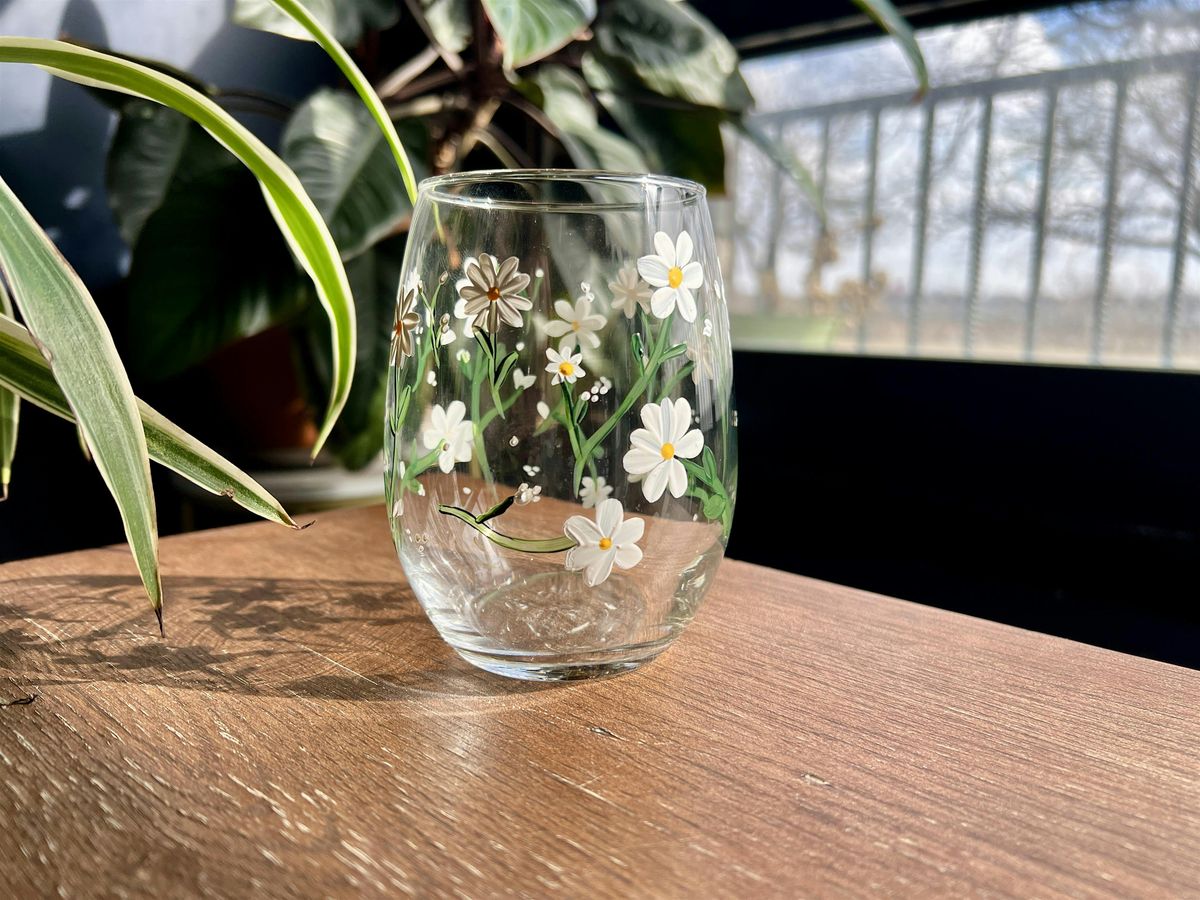 Paints + Pours: Spring Glassware Painting Workshop