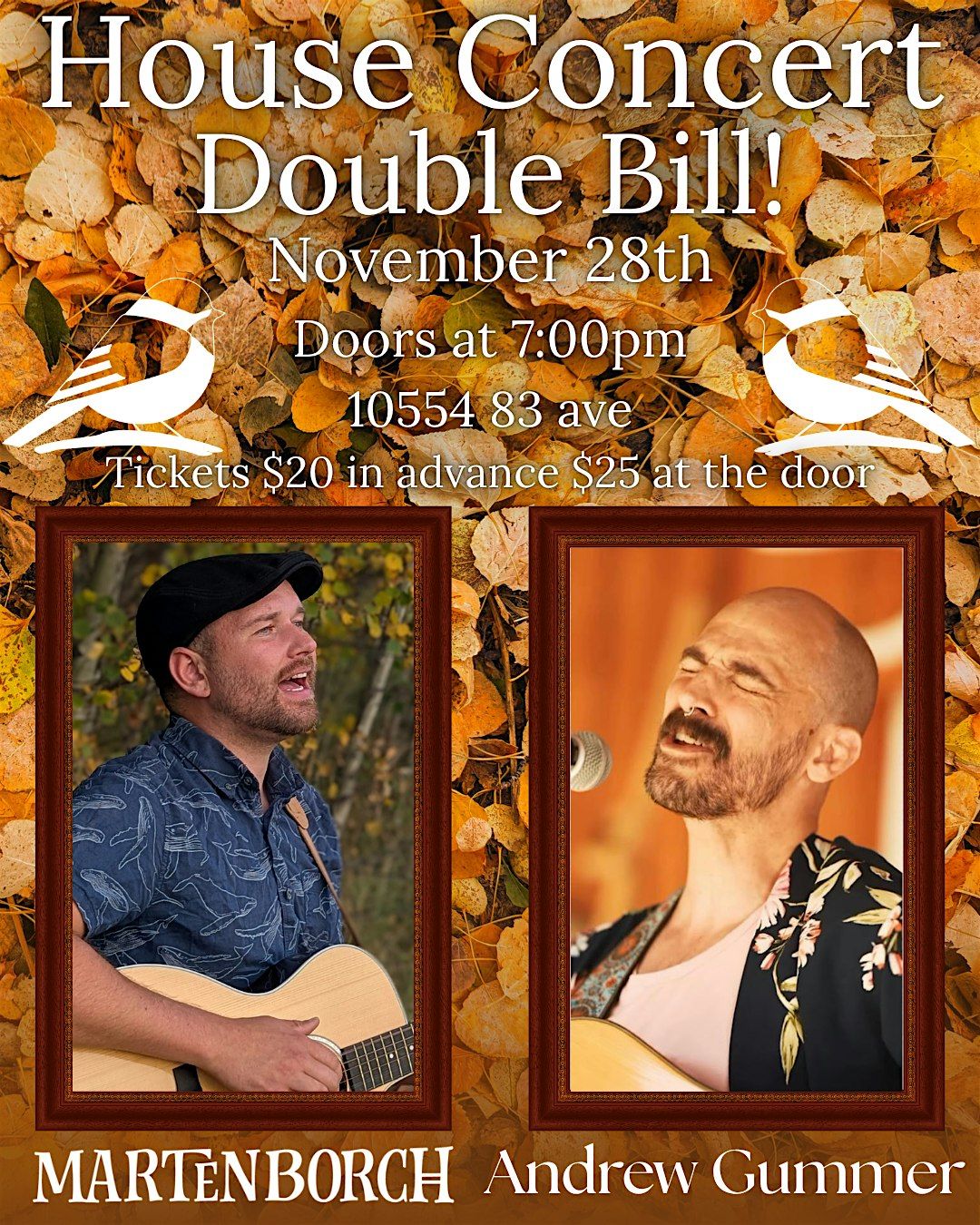 House Concert W\/ Marten Borch and Andrew Gummer