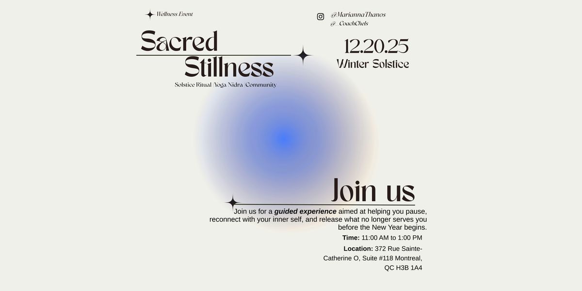 Sacred Stillness: Solstice Ritual, Yoga Nidra & Community Gathering