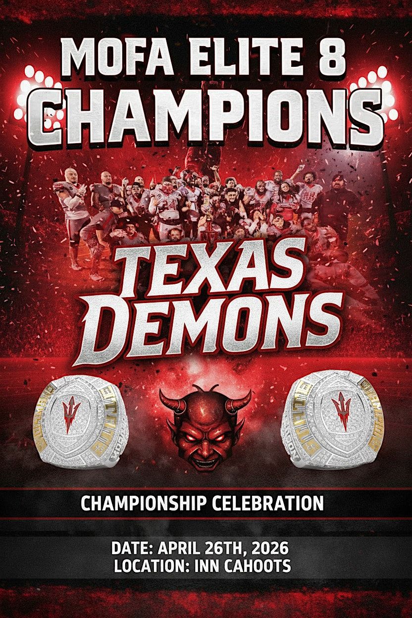Texas Demons 2025 MOFA League Championship Banquet