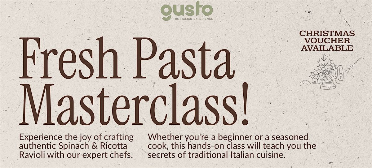 \u2728 Spinach & Ricotta Ravioli pasta making class \u2728