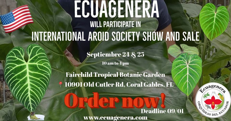 2022 International Aroid Society Show and Sale Fairchild Gardens