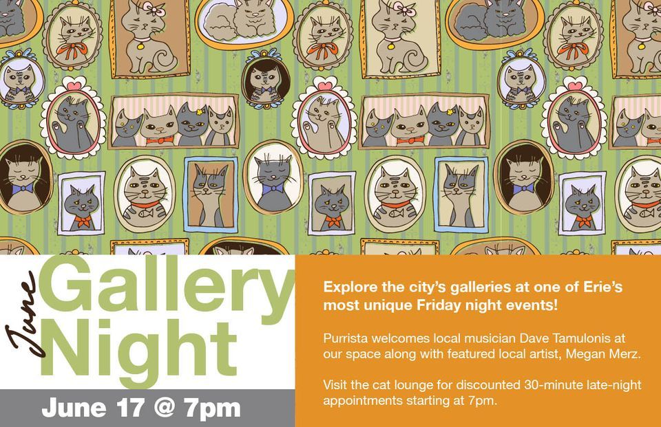 Gallery Night Purrista Cat Cafe Purrista Cat Cafe, Erie, PA June