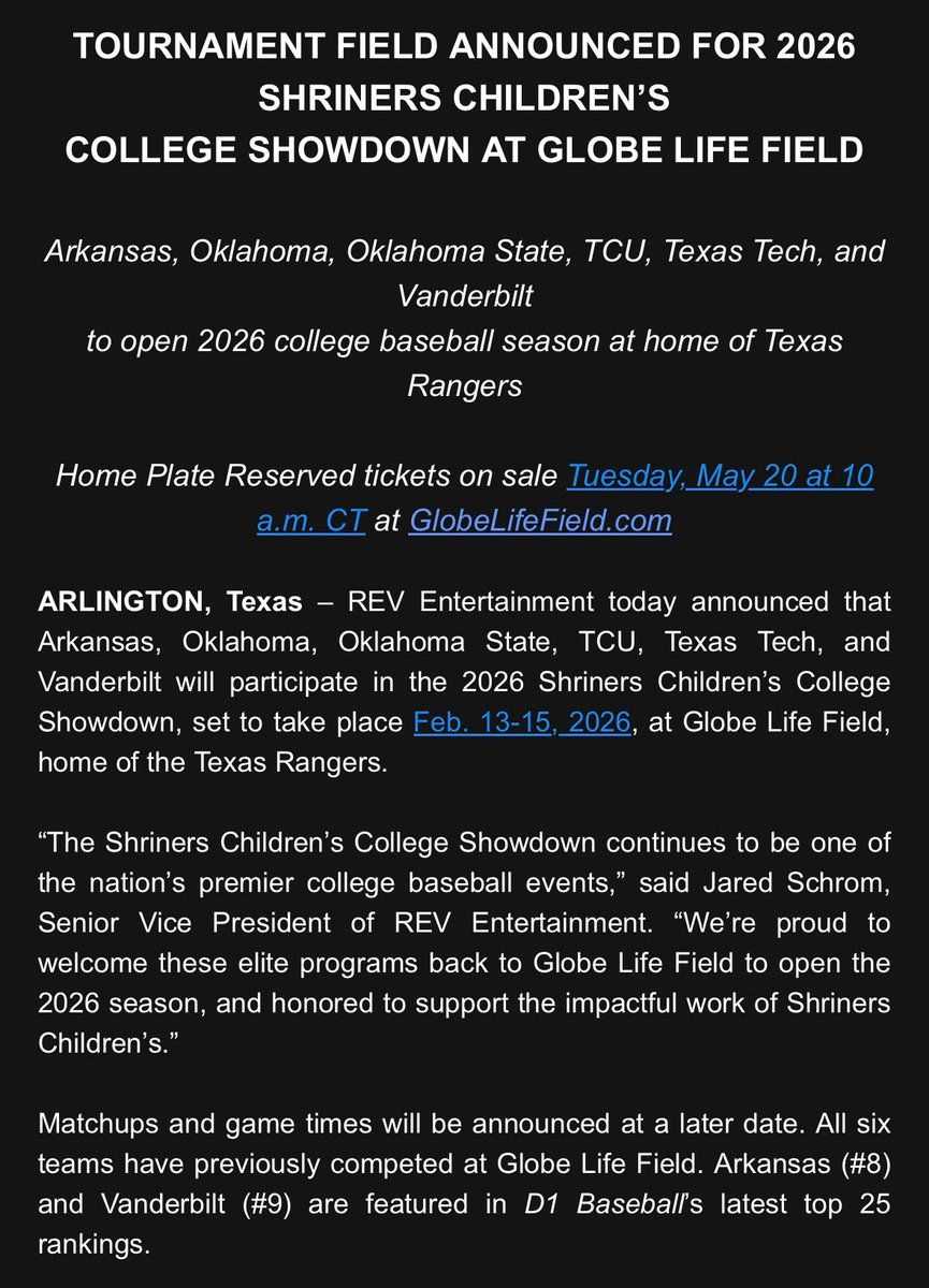 Shriners Children's College Showdown