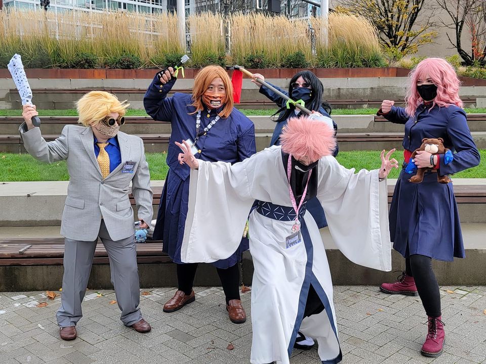 Jujutsu kaisen Meetup and photoshoot Kumoricon, Portland, OR