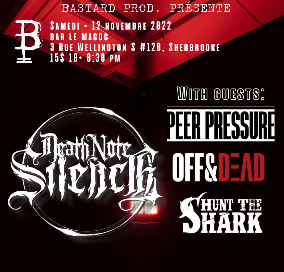 Death Note Silence, Peer pressure, OFF&DEAD et Hunt the Shark | Bar Le ...