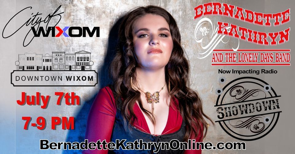 WIXOM SUMMER CONCERT Bernadette Kathryn & the Lonley Days Band