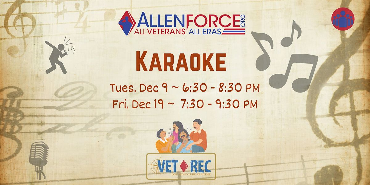 Karaoke with the Semper Fi Singer