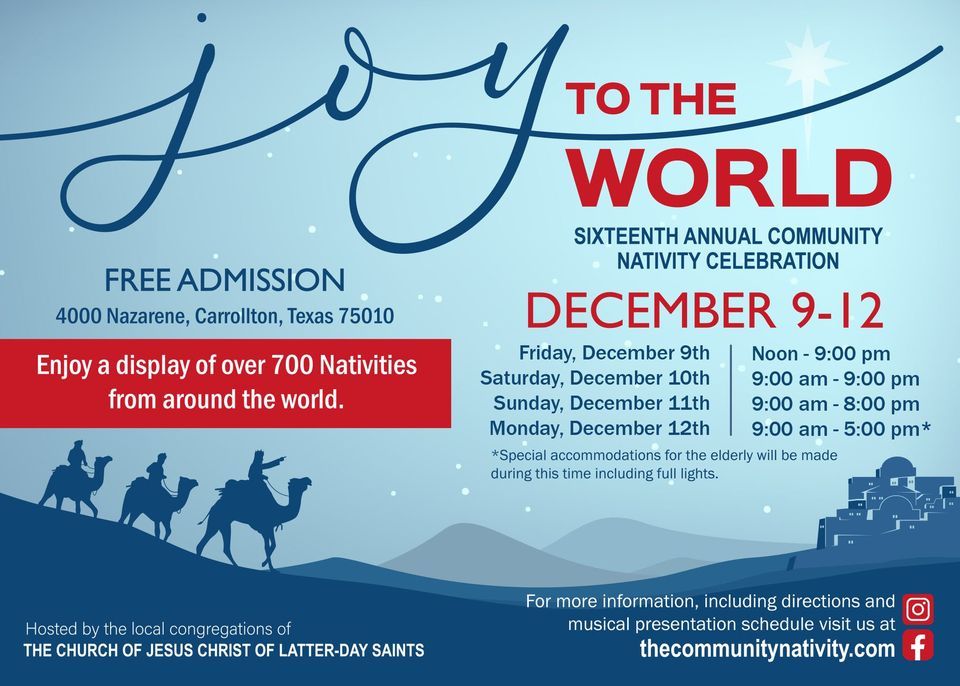 Final Day The Community Nativity 2022 4000 Nazarene Dr, Carrollton