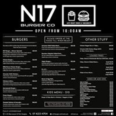 N 17 Burger Co. Port Douglas