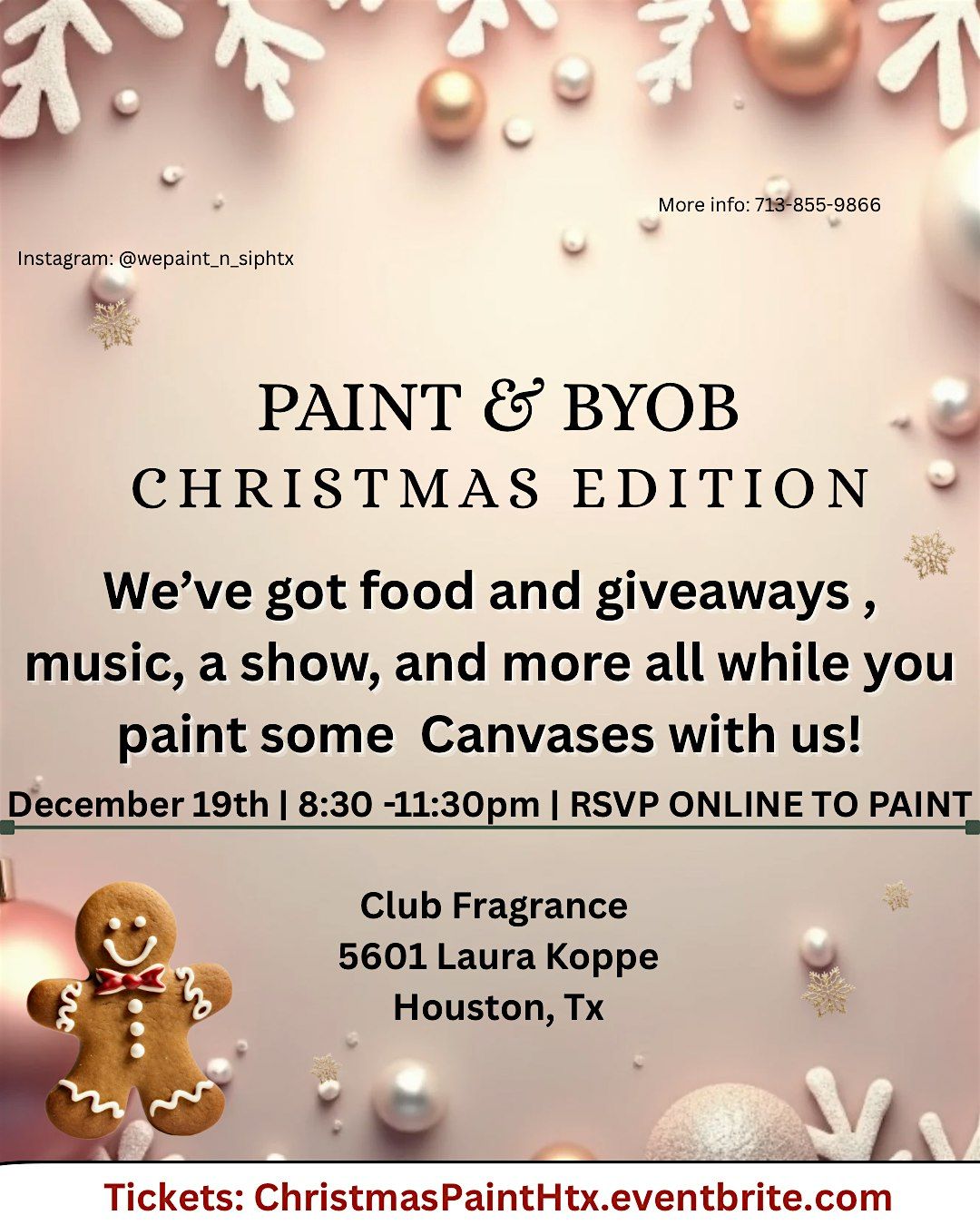 Paint & BYOB Christmas Edition