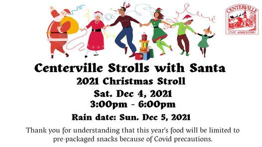 Centerville Ma Christmas Stroll 2022 2021 Centerville Christmas Stroll | Centerville Recreation Building |  December 4, 2021