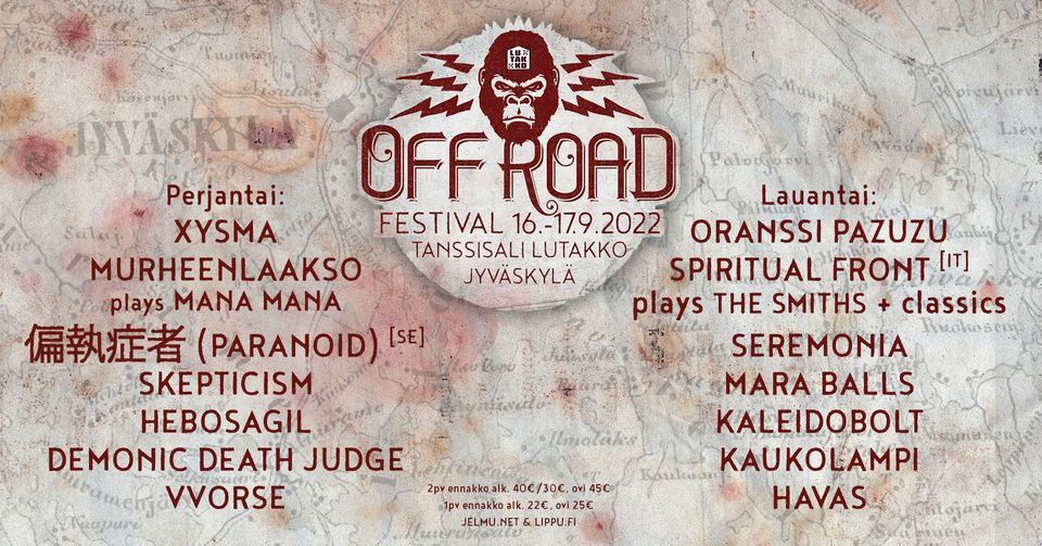 Off Road Festival 2022 / Lutakko Tanssisali Lutakko, Jyväskylä, LS