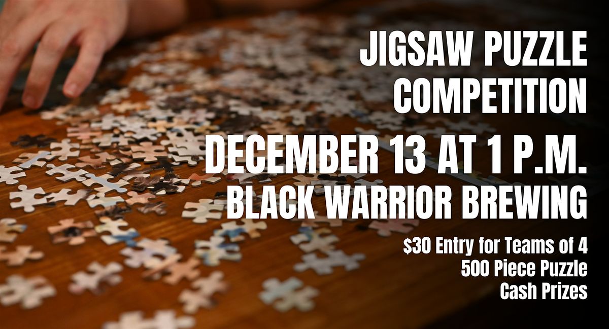 Jigsaw Puzzle Competition at Black Warrior Brewing