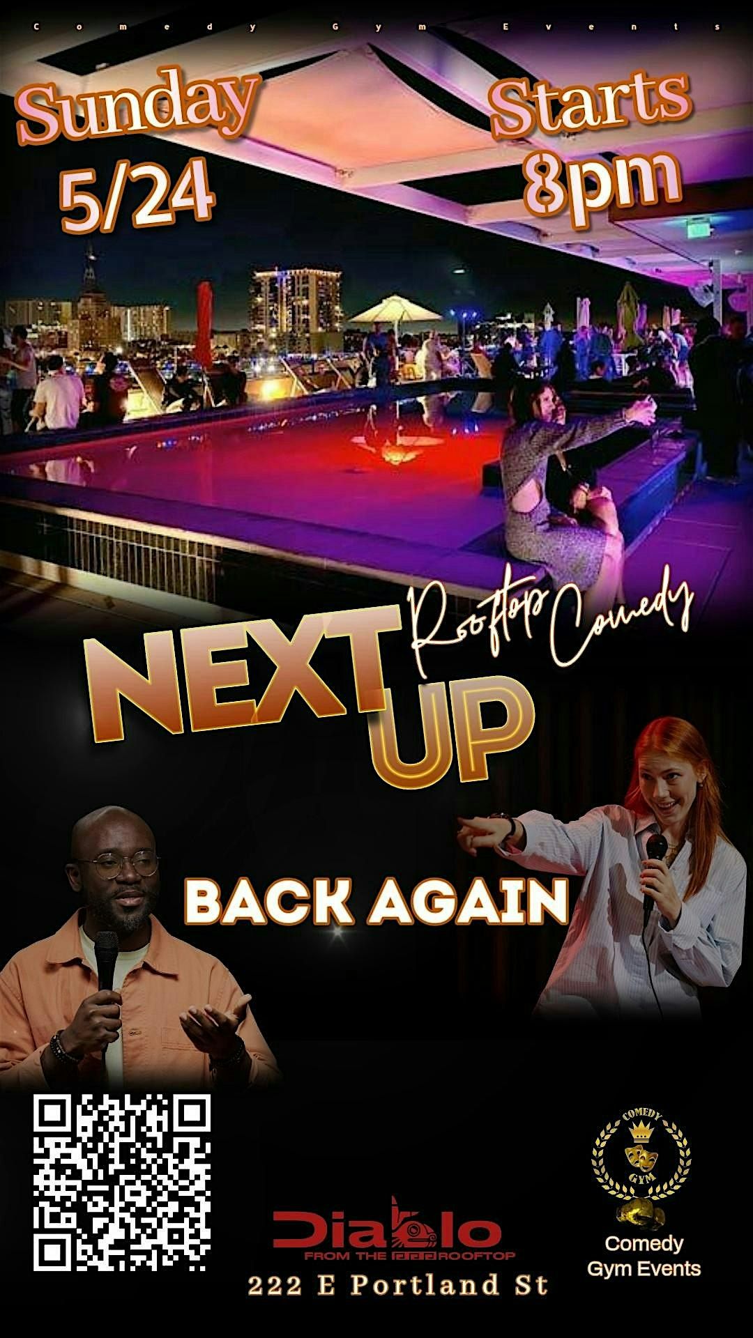 NEXT UP ROOFTOP COMEDY
