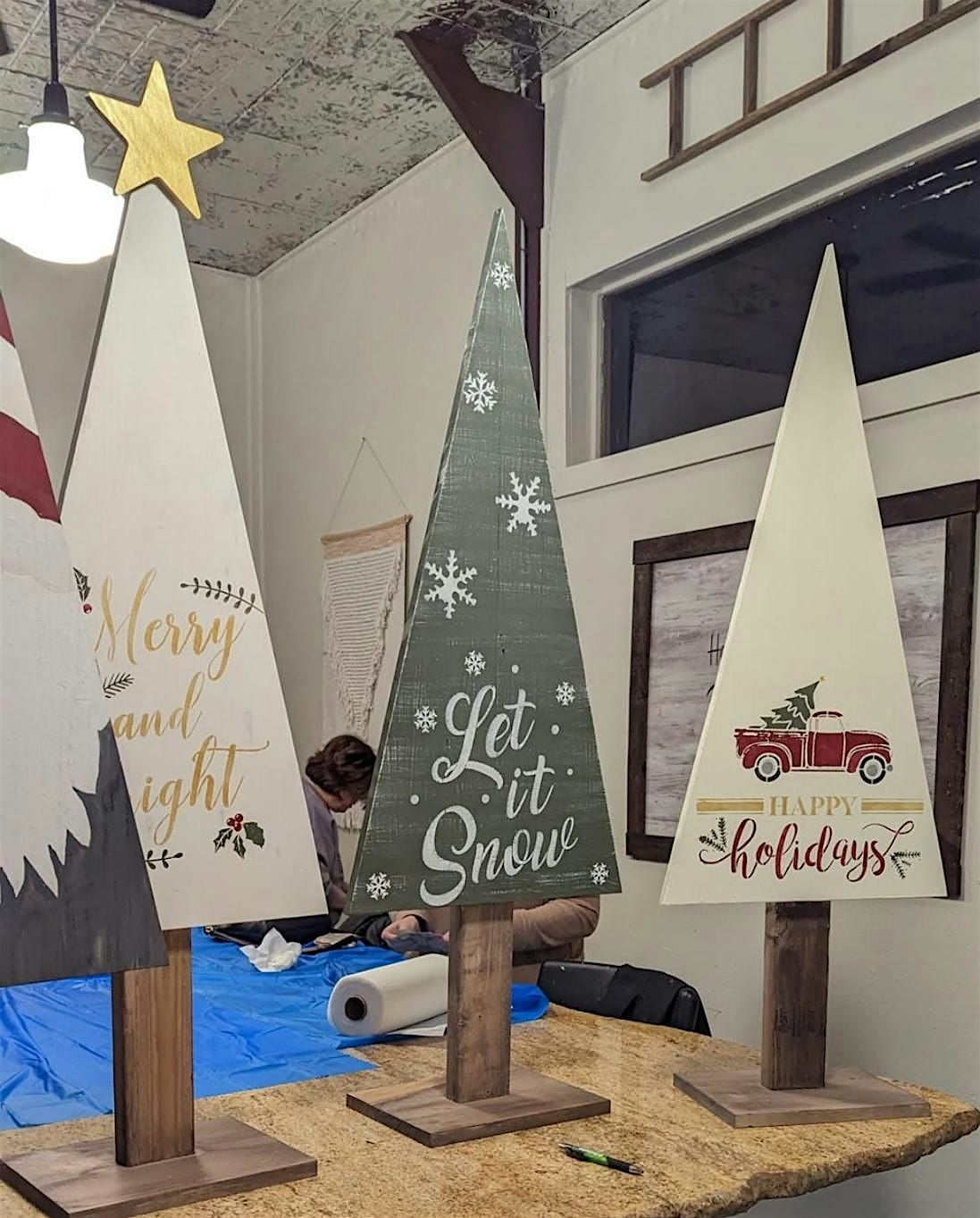 Paint, Sip & Pine: Scrap Wood Christmas Tree Workshop