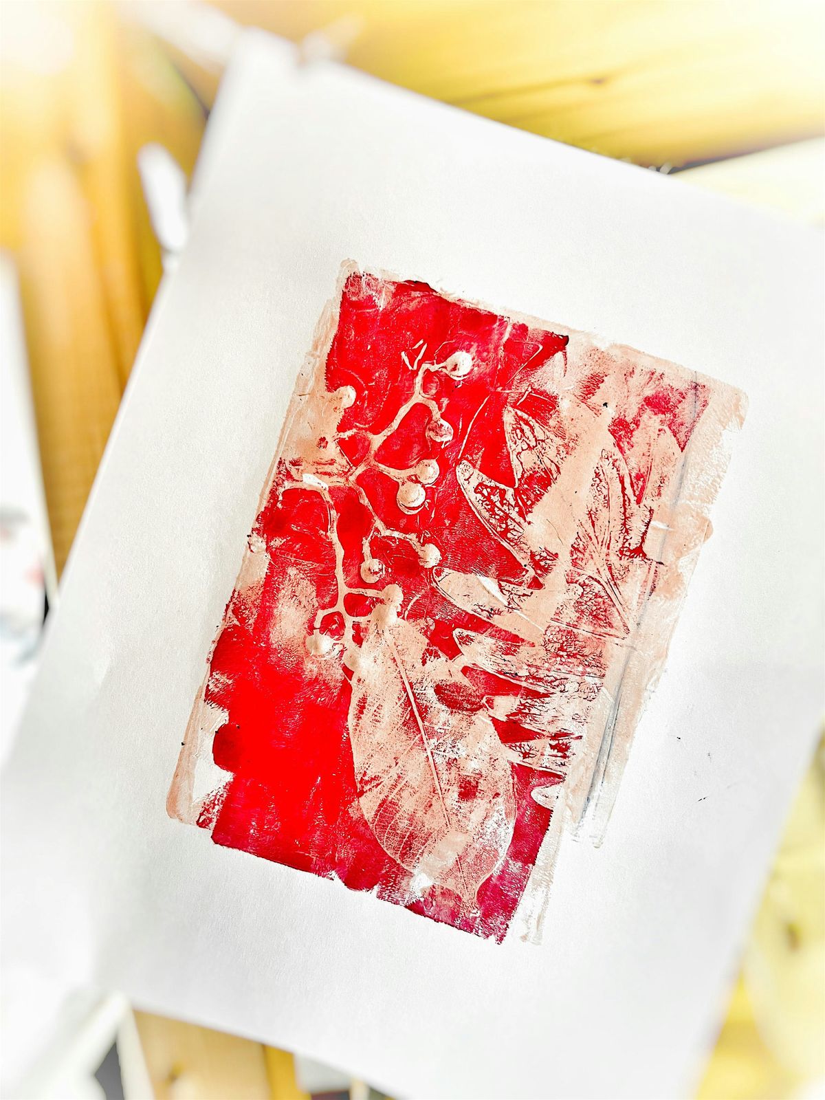 Botanical Gel Plate Printmaking - Holiday Edition