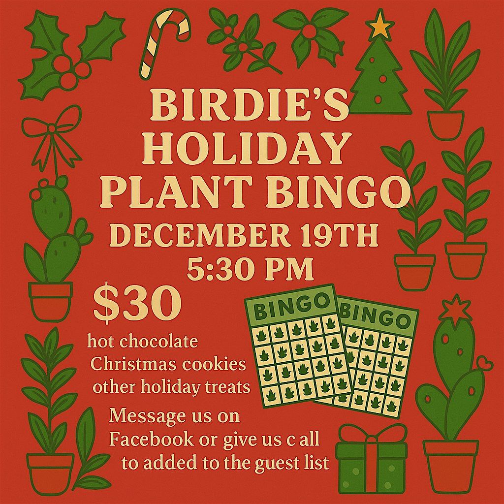 Holiday Plant Bingo