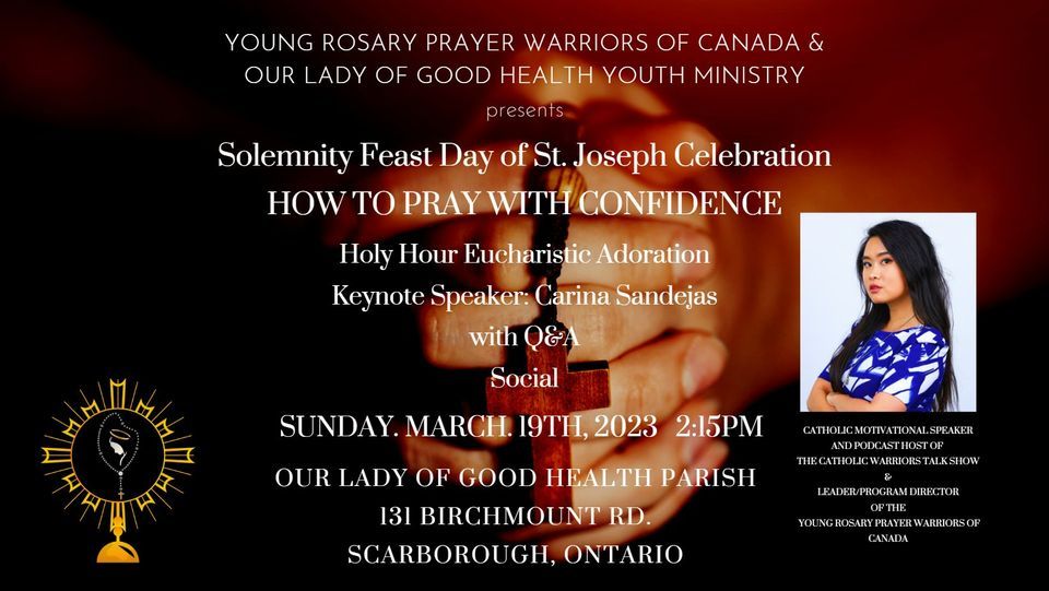 How to Pray with Confidence Talk by Carina Sandejas Solemnity Feast