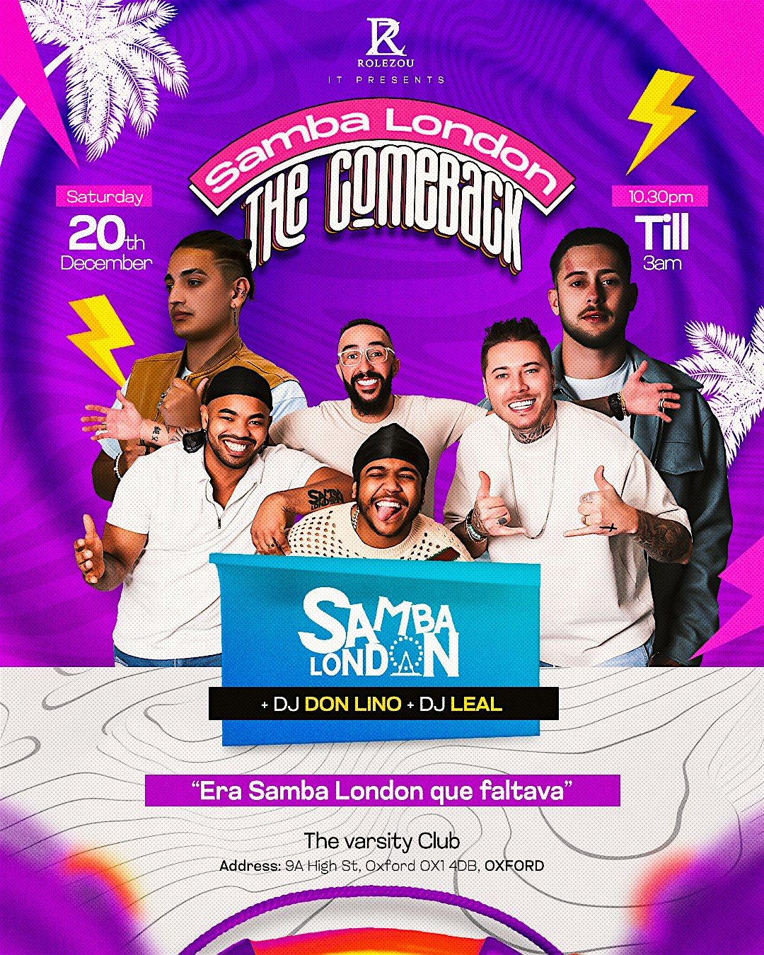 SAMBA LONDON - The comeback in Oxford