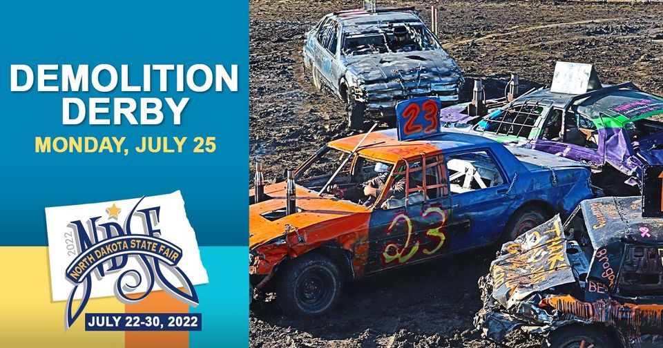 Demolition Derby North Dakota State Fair, Minot, ND July 25, 2022