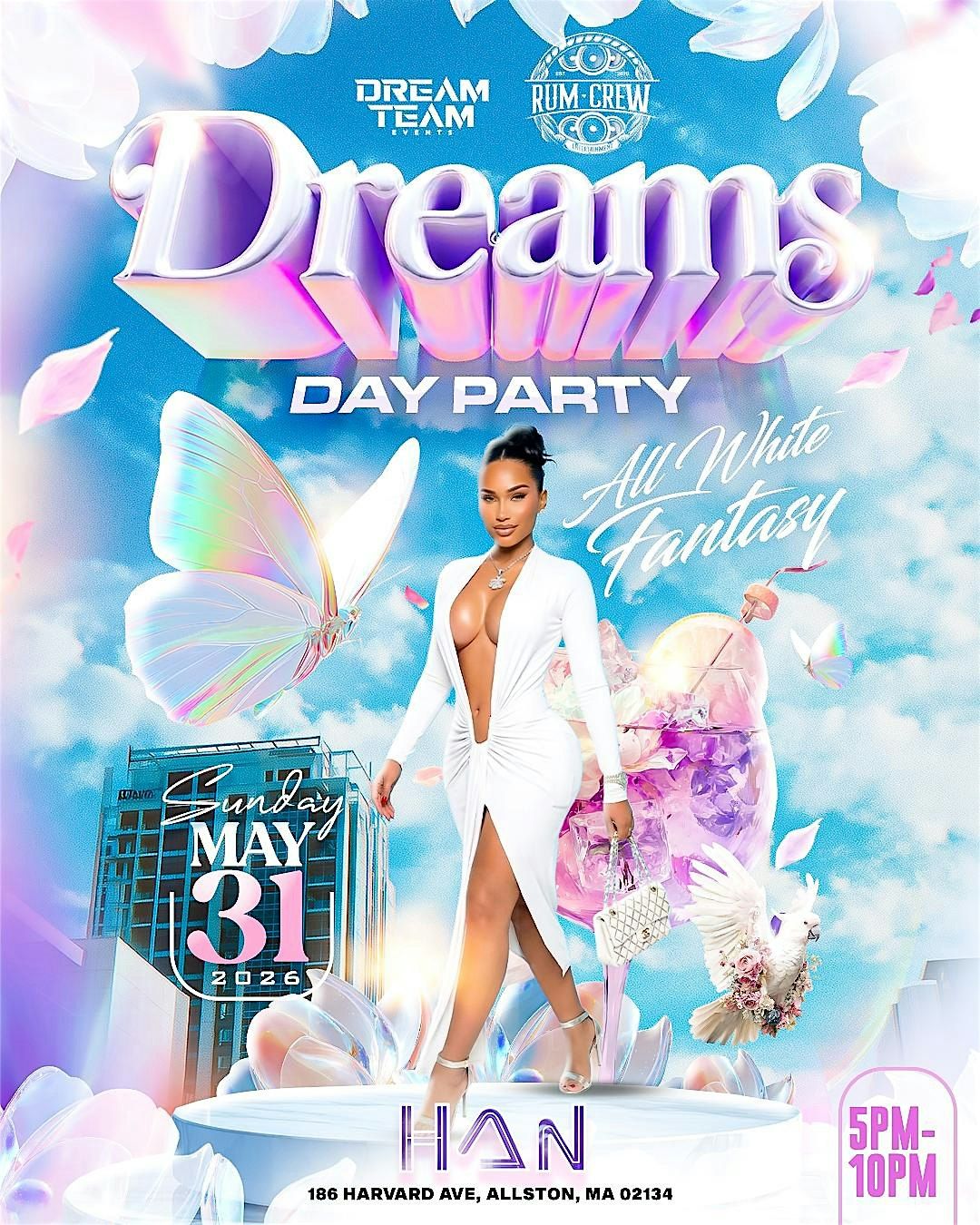 \u201cDREAMS\u201d DI ALL WHITE FANTASY