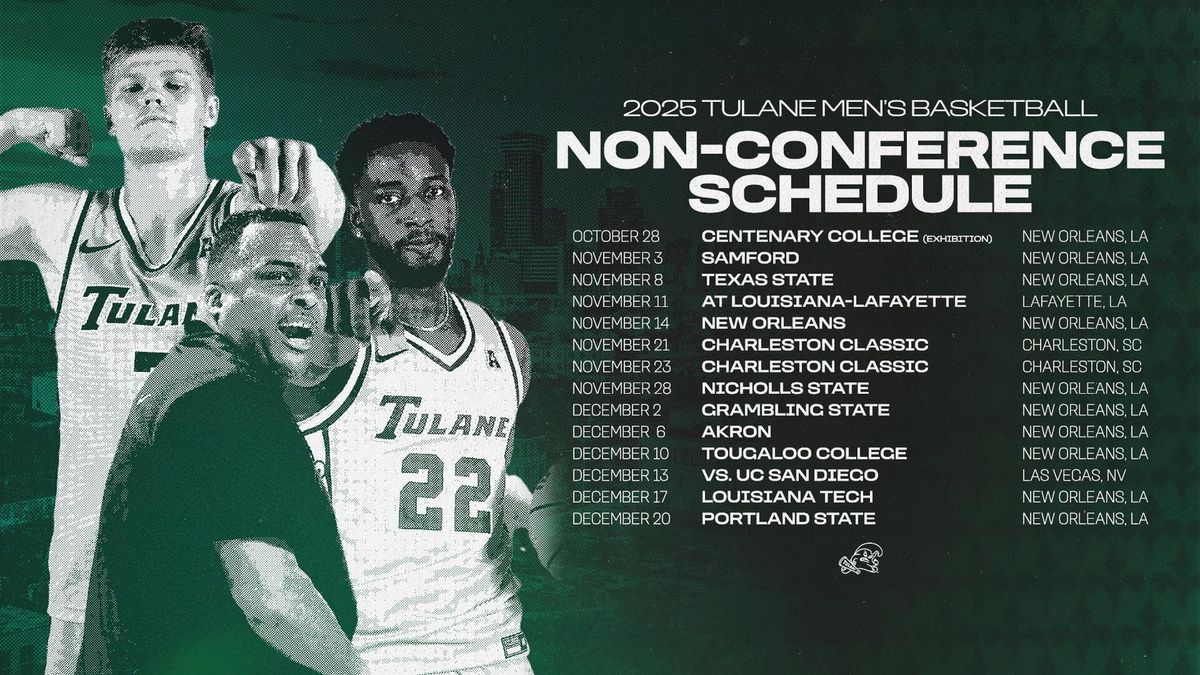 Parking Tougaloo Bulldogs at Tulane Green Wave Mens Basketball