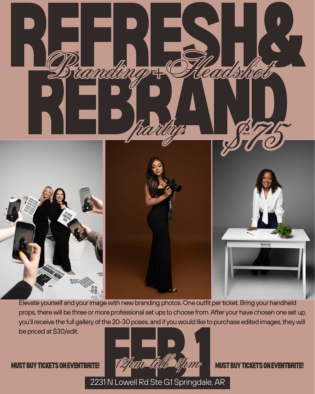 Refresh + Rebrand Event: A Branding Portrait Event
