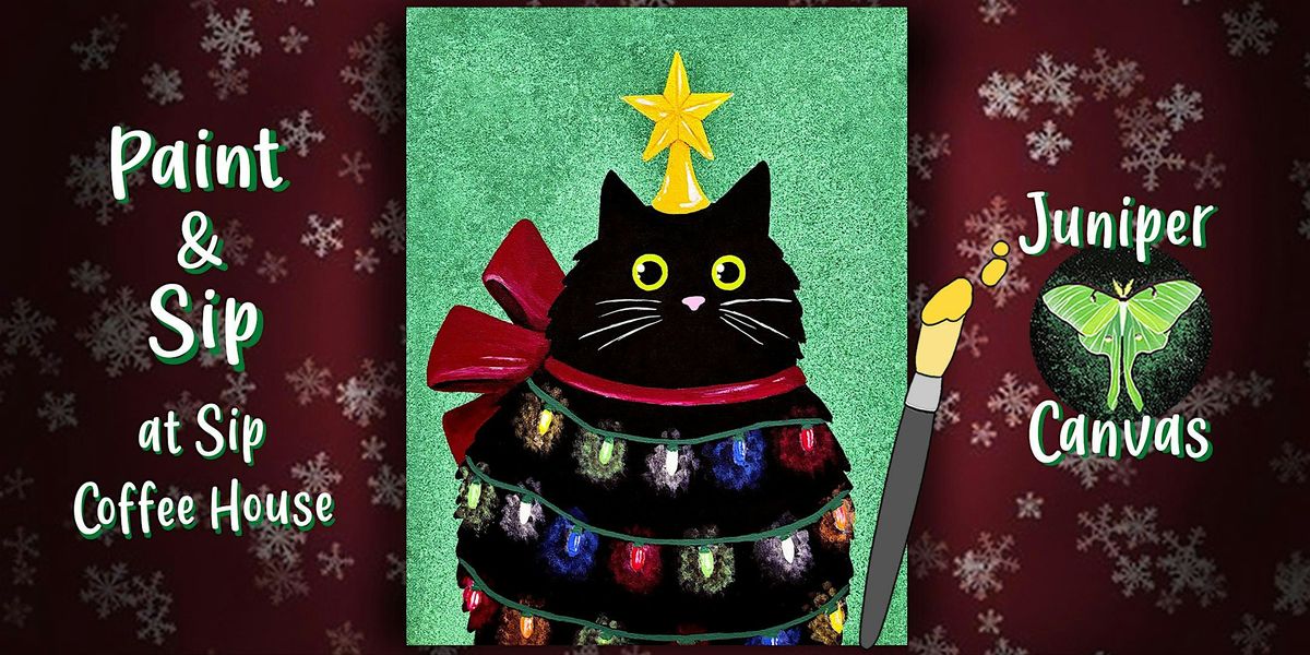 Paint & Sip at Sip Coffee House 2 in Highland: Cat Tree
